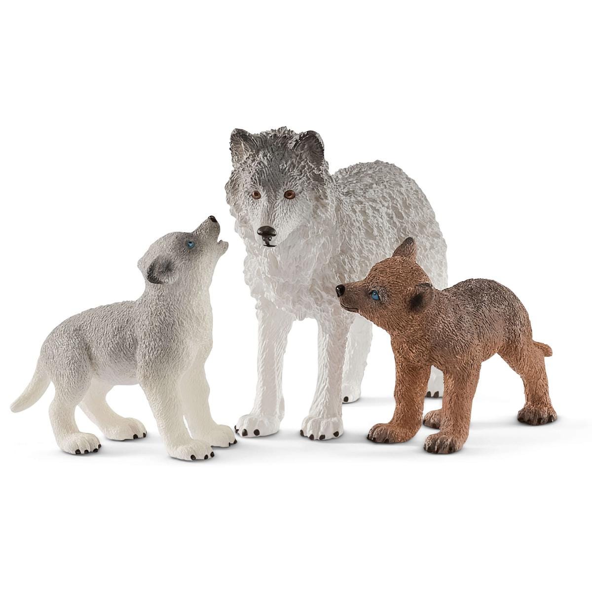 Wolfsmutter mit Welpen