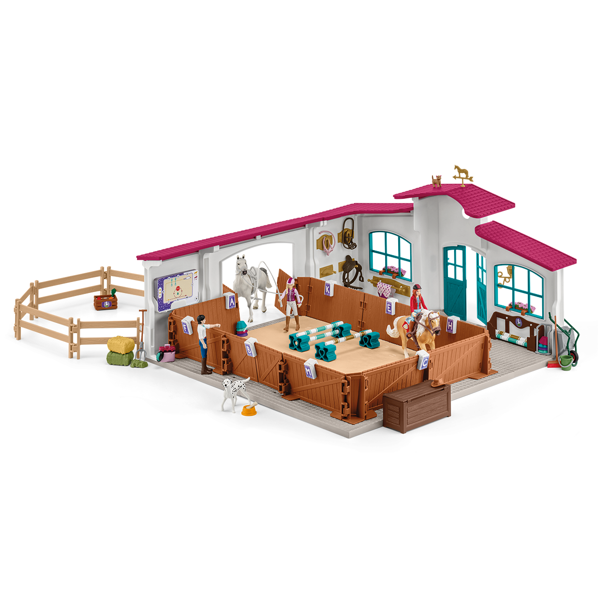 Schleich Pferdestall hot mit vielen Sets