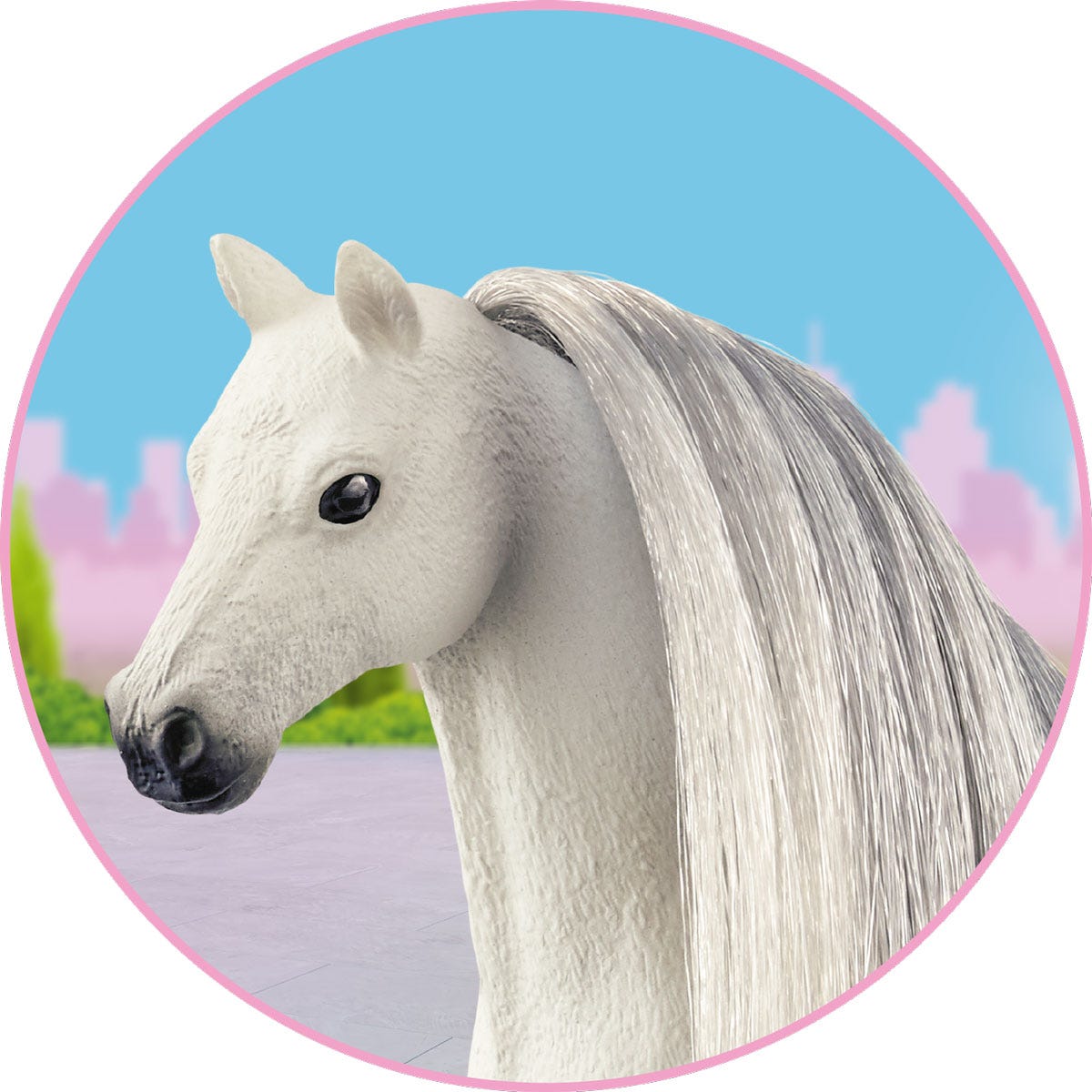 Haare Beauty Horses Grey
