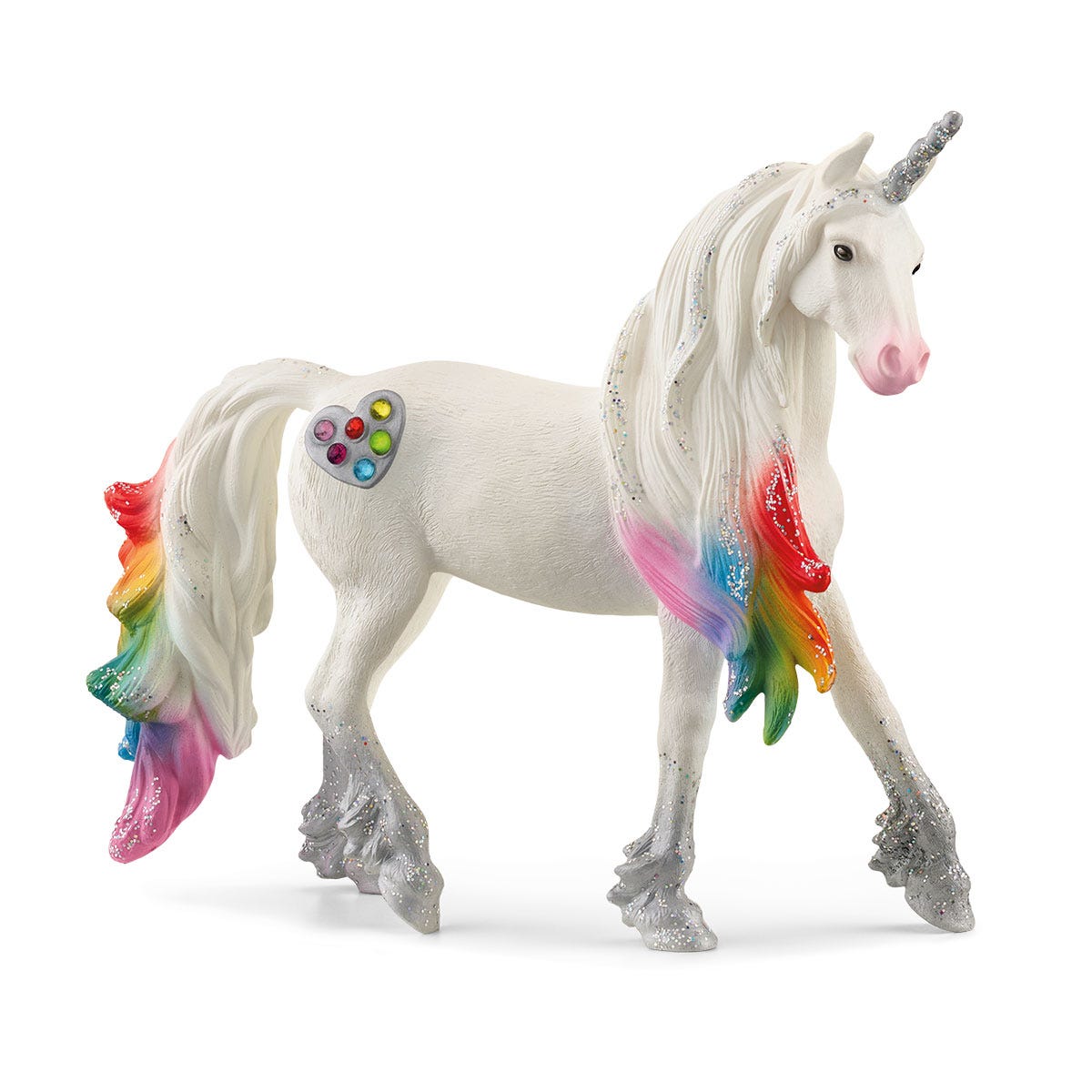 Figurine Schleich Bayala - Licorne Arc-en-ciel étalon 70725 - Neuf Sous Blister Scellé