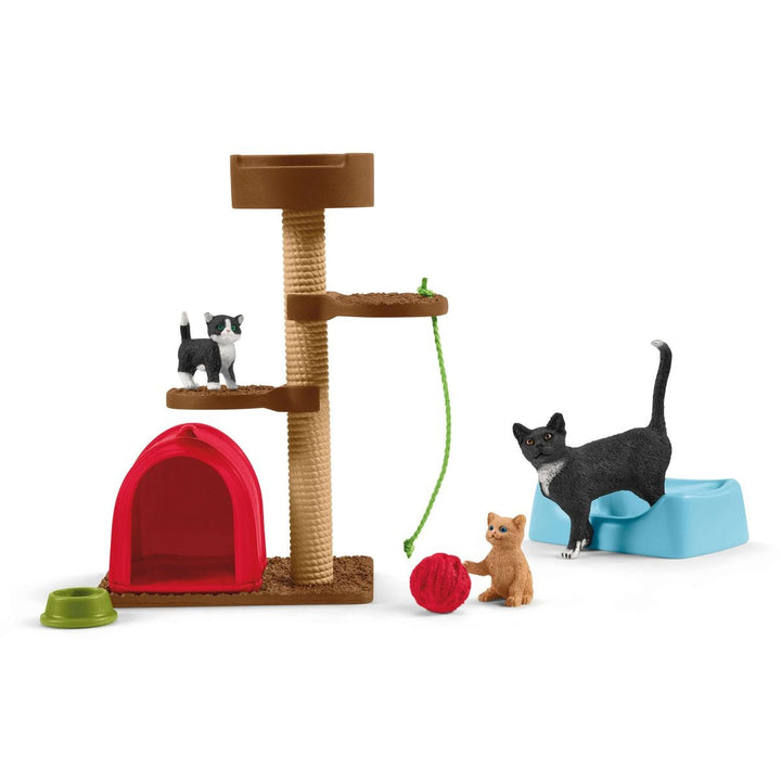 Spielspaß für niedliche Katzen