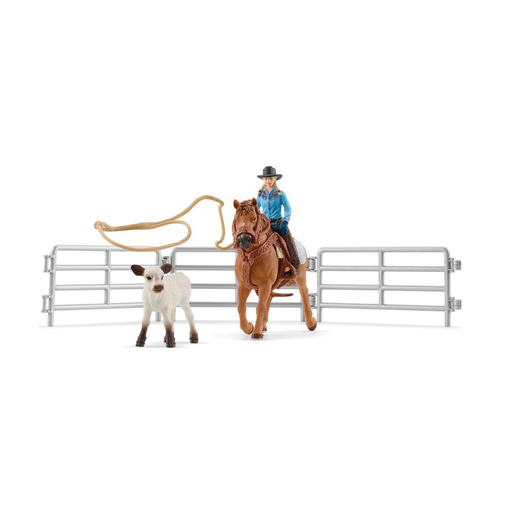 Team Roping Avec Cowgirl