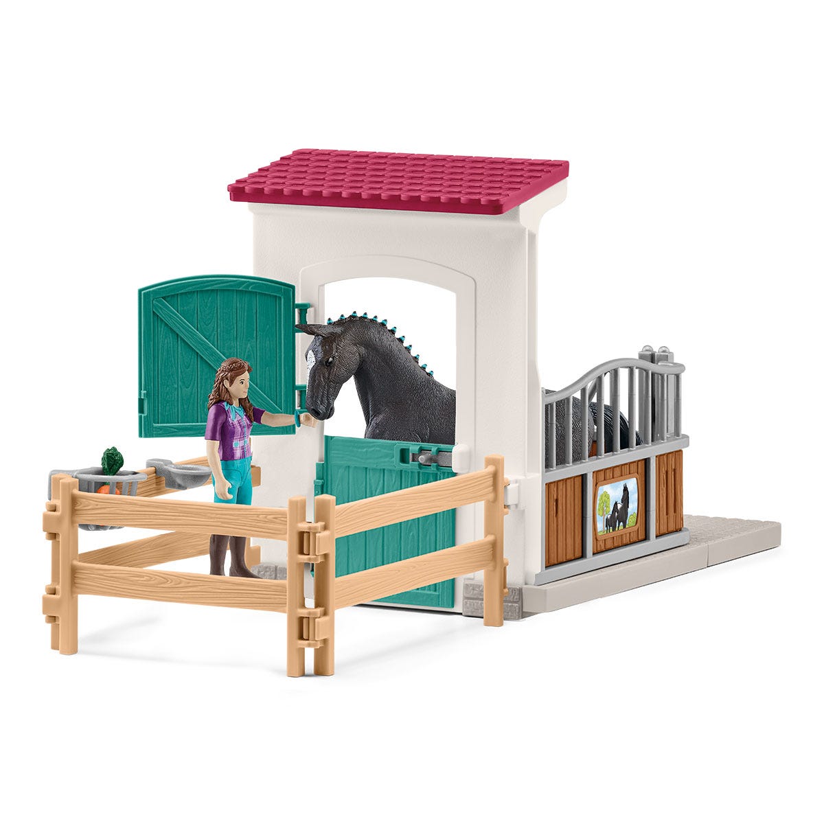 aufbewahrung schleich pferde Pferdebox mit Lisa & Storm 42709 HORSE CLUB